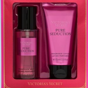 Victoria’s Secret Pure Seduction Mini Fragrance Duo Gift Set Mist Lotion 2.5 oz